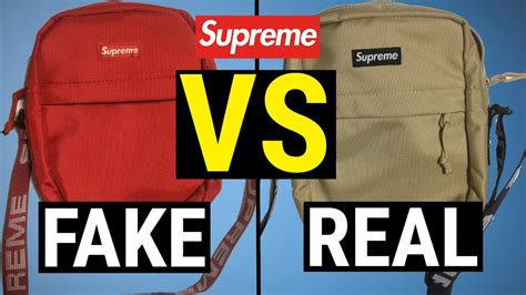 real vs fake supreme shoulder bag|what is a fake supreme.